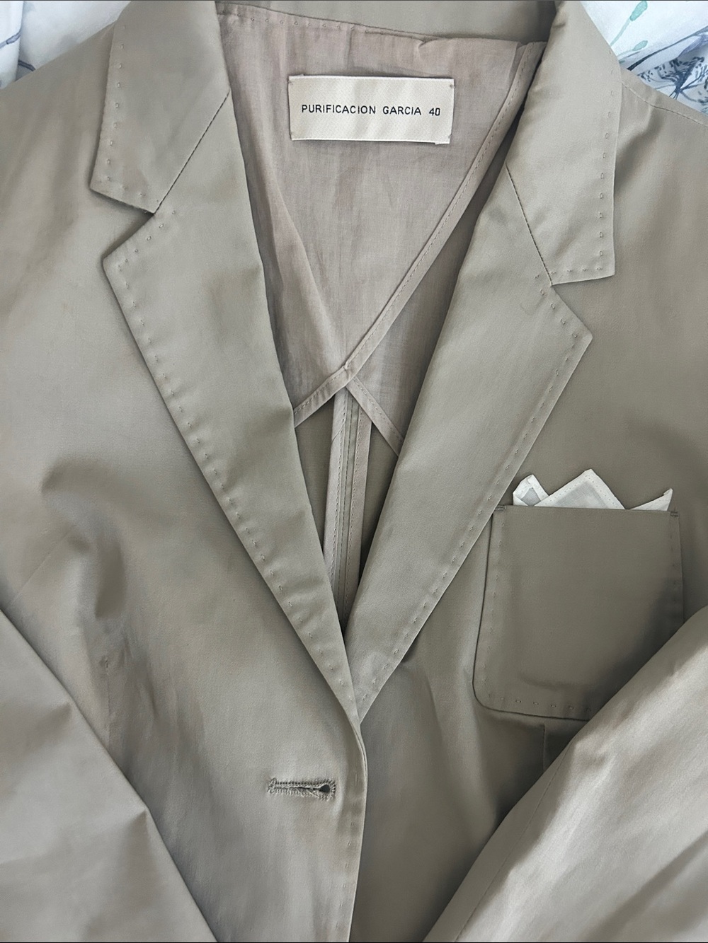 Purificación García Women's Taupe Blazer Jacket